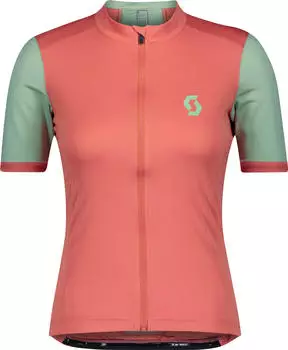Scott Endurance 10 Trikot kurzarm brick red/pistachio green (Damen) (280366-6885)
