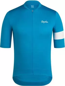 Rapha Core Trikot kurzarm teal blue/white (Herren) (COR05XX-TBW)