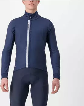 Castelli Entrata Fahrradjacke belgian blue/silver (Herren) (4523508-424)