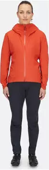 Rab Cinder Downpour Light Fahrradjacke red grapefruit (Damen) (QWH-86-RGP)