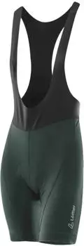 L&ouml;ffler Bike Bibshorts Hotbond Fahrradhose kurz forest (Damen) (26629-365)