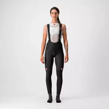 Castelli Sorpasso RoS Bibtight Fahrradhose lang black/silver reflex (Damen) (4520563-710)