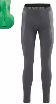 Gonso Sitivo Tight Fahrradhose lang mercury gray/bright green (Damen) (3000404-M20168)