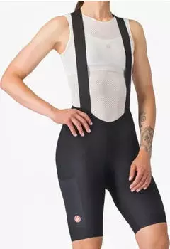 Castelli Unlimited Endurance DT Bibshort Fahrradhose kurz schwarz (Damen) (4525058-010)