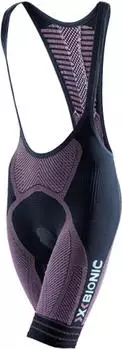 X-Bionic The Trick Bibtight Fahrradhose kurz black/pink (Damen) (O100053-B093)