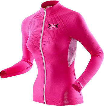 X-Bionic X-Bionic The Trick Biking Shirt Long Sleeves Full Zip Women pink/white