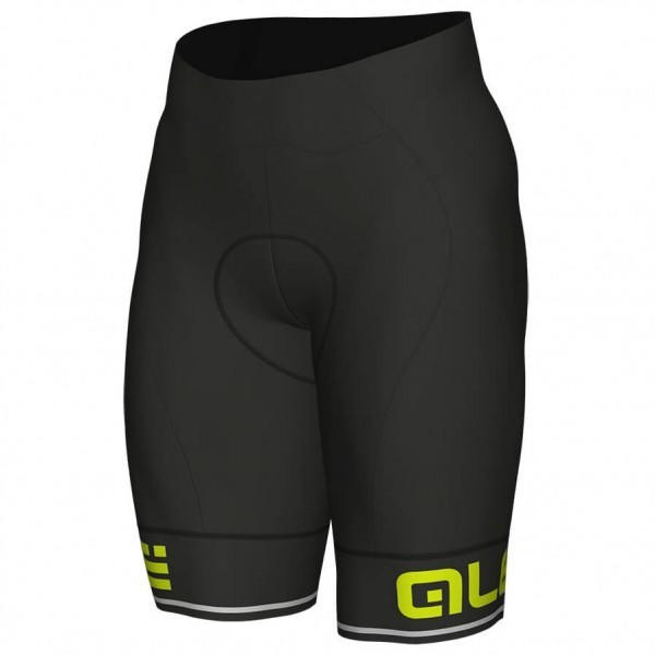 Alé Cycling Shorts Solid Corsa Black / Fluo Yellow