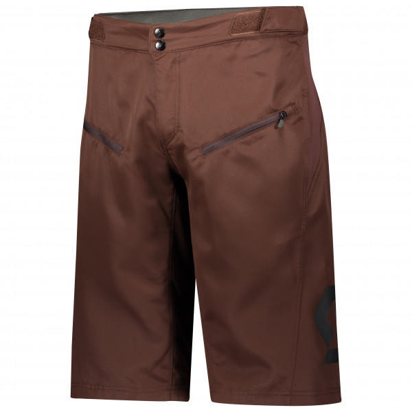 Scott Shorts Trail Vertic with Pad Maroon Red