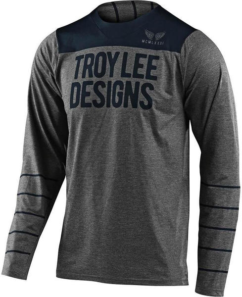 Troy Lee Designs Skyline Trikot pinstripe heather grey/navy