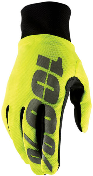 100% Hydromatic Waterproof Gloves neon yellow