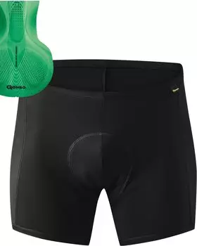 Gonso Sitivo Herren Fahrradunterhose schwarz/grün
