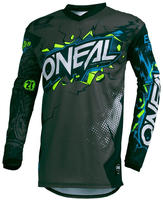 ONeal 002E-912, ONeal Element Villain, Trikot Kinder - Grau/Blau/Wei&szlig; - S