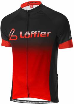 Löffler Premium Sportswear Löffler Messenger Mid Full-Zip Biketrikot Men (2021) black/sunset