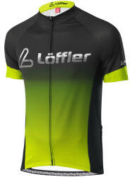 Löffler Messenger Mid Full-Zip Biketrikot Men (2021) black/light green