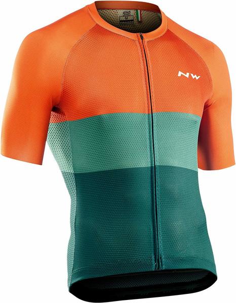 Northwave Blade Air Short Sleeve Shirt Men (2021) green/siena orange