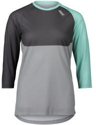 POC Pure 3/4 Shirt Women (2021) light fluorite green/sylvanite grey/alloy grey