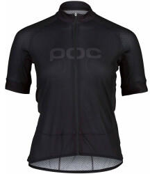 POC Essential Road Logo Short Sleeve Shirt Women (2021) uranium black/uranium black