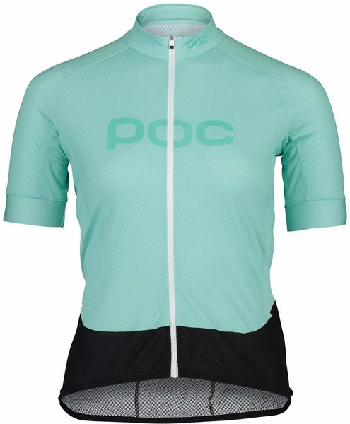 POC Essential Road Logo Short Sleeve Shirt Women (2021) light fluorite green/fluorite green