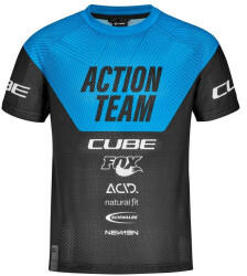 Cube Junior X Actionteam S/S Jersey Kids black'n'blue (2021)