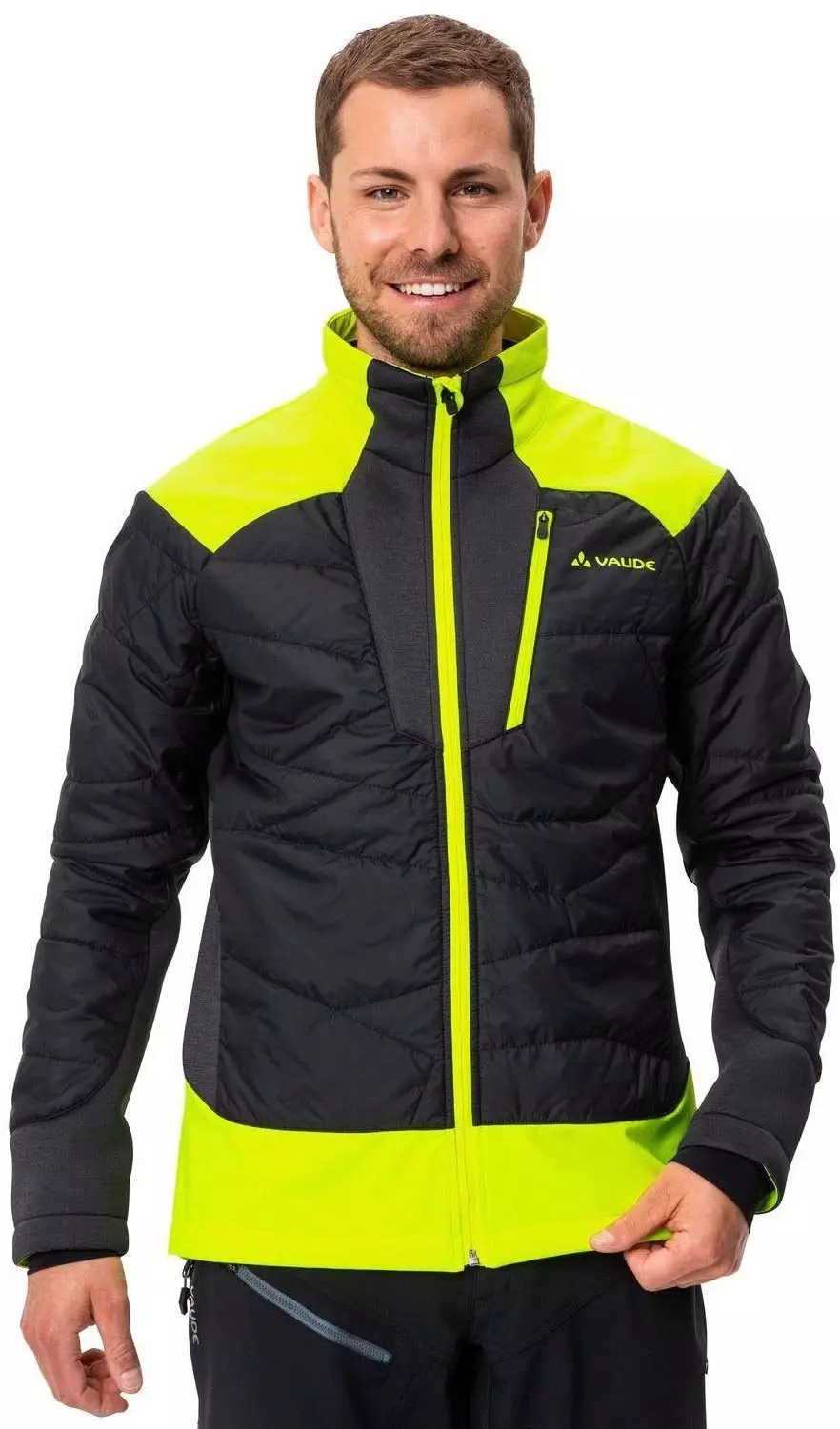 VAUDE Herren Mens Minaki Jacket Iii, Black/yellow, S EU