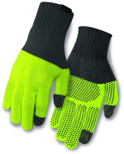 Giro Merino Wool Gloves grey/wild lime