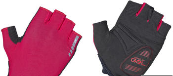 GripGrab Solara Padded Tan Through Short Finger Gloves red
