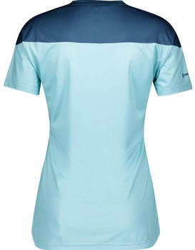 Scott Women's Trail Shirt Flow S/S Stream Blue / Lunar Blue