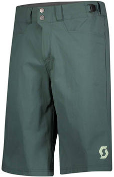 Scott Shorts Trail Flow with Pad smoked green