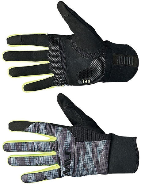 Northwave FAST GEL Winter Gloves (anthra/yellow fluo)