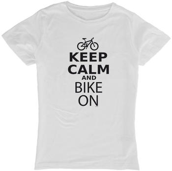 Kruskis Keep Calm And Bike On White