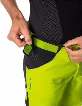 VAUDE Men's Qimsa Softshell Pants II neon yellow – Hervorragender Wetterschutz und Atmungsaktivität