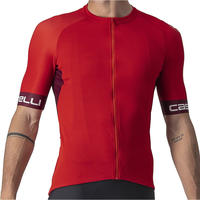 Castelli 4522025023-XXL, Castelli Entrata Vi Short Sleeve Jersey Rot 2XL Mann Red /