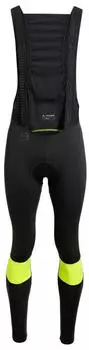 VAUDE Kuro Warm Bib Tights black/yellow