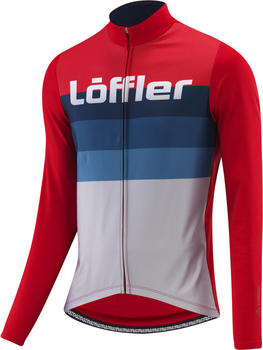 Löffler Messenger Mid Full-Zip LS Jersey red/deep water