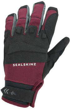 Sealskin Waterproof All Weather MTB Gloves black/red