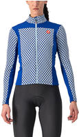 Castelli 4521530431-S, Castelli Sfida Fz Long Sleeve Jersey Blau S Frau Dark...