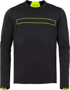 VAUDE Qimsa LS Radtrikot Langarm Herren schwarz/gelb