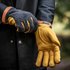 Hestra Deerskin Wool Tricot Glove (charcoal/black)