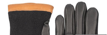 Hestra Deerskin Wool Tricot Glove (black/black)