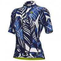 Ale L23118402-03, Ale Pr-s Leaf Short Sleeve Jersey Blau M Frau Blue