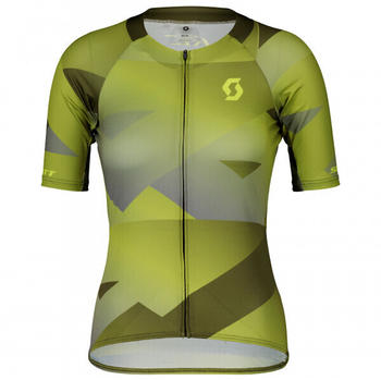 Scott Women's RC Premium Climber S/S Shirt FirGreen/BitterYellow