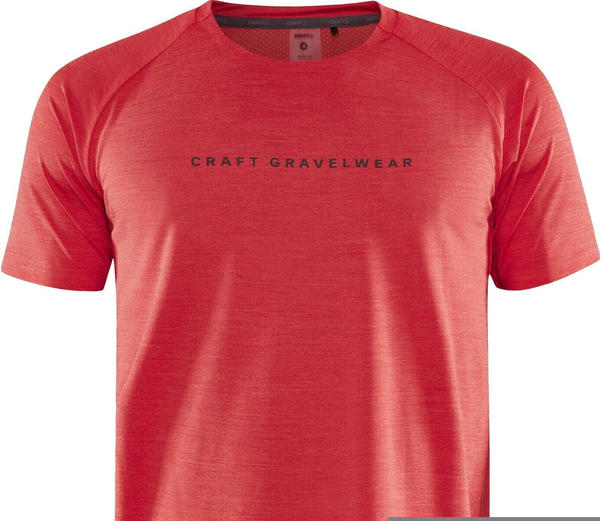 Craft ADV Gravel Short Sleeve Tee Men reddish-melange