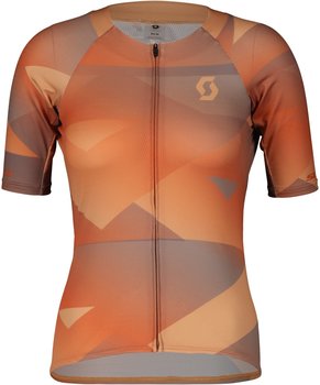 Scott Women's RC Premium Climber S/S Shirt RoseBeige/BrazeOrange