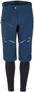 VAUDE Virt II Softshell Hose Men blau/schwarz