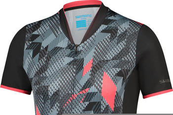 Shimano Kita Short Sleeves Zip Jersey brown (M01)