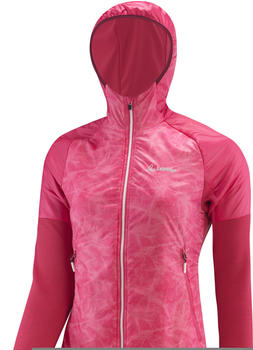 Löffler Women Hooded Hybridjacket Arctic PL Active rouge red (561)