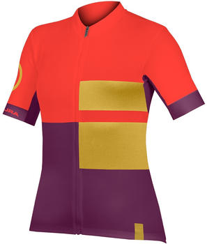 Endura FS260 Print Short Sleeve Jersey Woman 2023 pomegranate