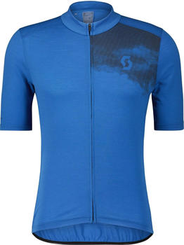 Scott Shirt M's Gravel Merino SS storm blue/midnight blue