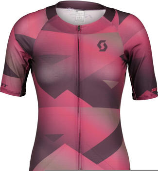 Scott Shirt W's RC Premium Climber SS dark purple/carmine pink