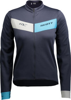 Scott Shirt W's RC Warm Long Sleeve dark blue/breeze blue